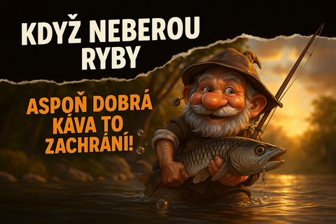 Když neberou ryby, dej mu něco, co zabere vždycky. Kávu.