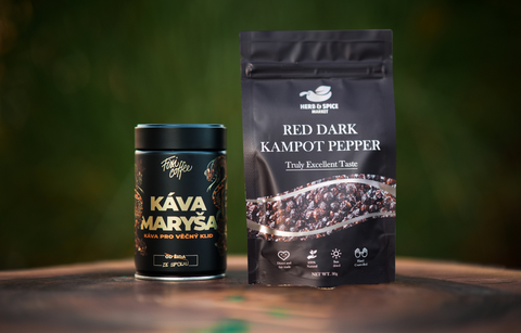 AromaSet: Červený Kampotský pepř & káva Maryša