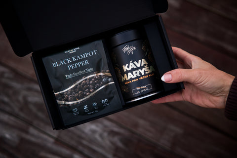 AromaSet: Černý Kampotský Pepř & káva Maryša