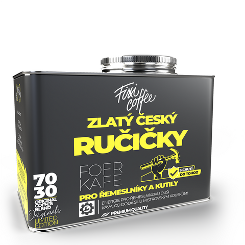 FOFR fešák – Zlatý český ručičky (kafe + tričko)